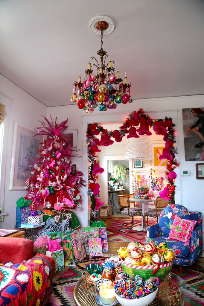 Christmas Home Tour - WOW - this home is so whimsical and colorful 