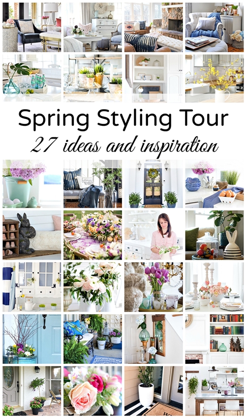 Spring Styling - see how 27 of the best home decor bloggers decorate for spring kellyelko.com