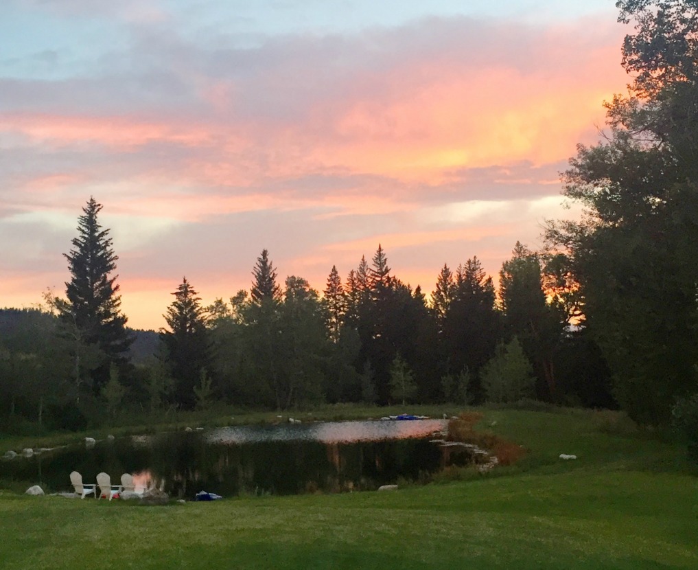 Eclectic Home Tour of Sanctuary Home - welcome to Crow Hollow Ranch. This 500 acre property is complete with farmhouse, guest house and rustic cabin kellyelko.com #hometour #pond #sunset #rusticdecor #barnwood #whitekitchen #homedecor