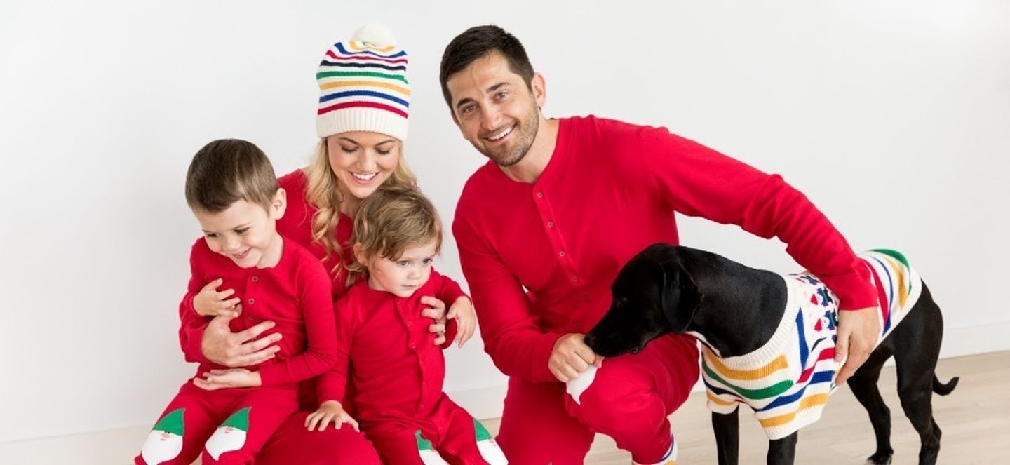 Family Christmas pajamas - love the gnome pajamas kellyelko.com #christmaspajamas #christmas #christmastraditions