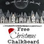 Free Printable Chalkboard Christmas Santa art kellyelko.com #freeprintables #printables #christmas #christmasart #christmasgifts #diychristmas #santa #chalkboardart #chalkart