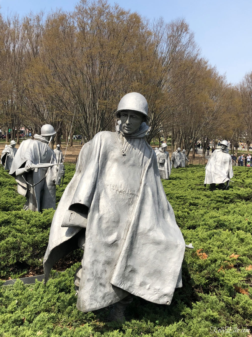 Weekend in Washington DC - the Korean War Veterans Memorial is so moving kellyelko.com #travel #travelblogger #washingtondc #dc #vacation #familytravel #getaway #escape #koreanwarmemorial 