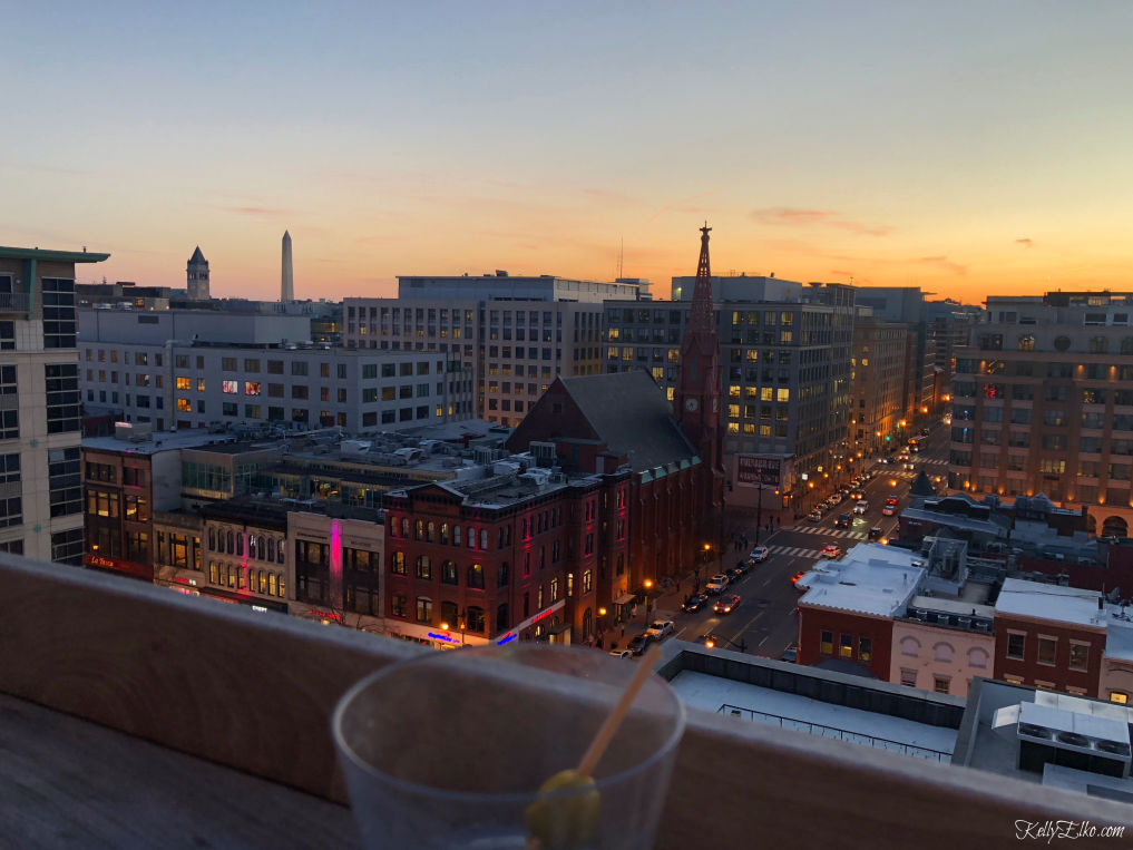 Pod Hotel Washington DC Rooftop Bar kellyelko.com #washingtondc #podhotel #rooftopbar #dc #travel #vacation 