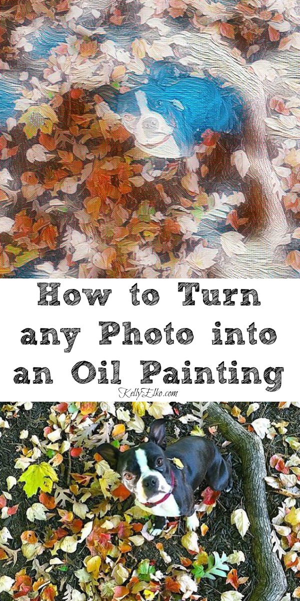 How to Turn any Photo into an Oil Painting kellyelko.com #art #artist #photography #tipsandtricks #apps #painting