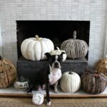 8 Fall Mantel Decorating Ideas kellyelko.com #fall #falldecor #falldecorating #fallmantel