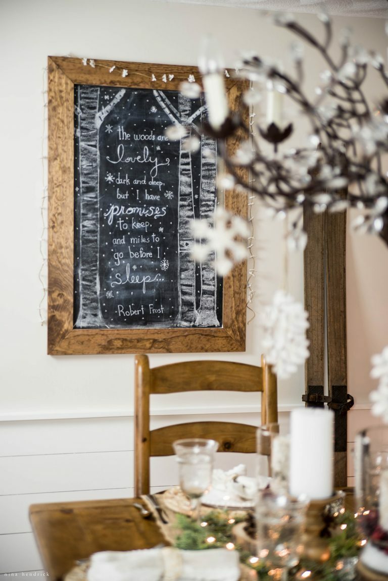 Christmas Chalkboard Art