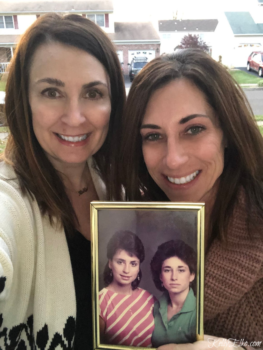 Sisters then and now! kellyelko.com 