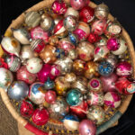 Kelly's Thrifting Diaries November - Christmas edition! See the vintage Christmas finds Kelly scored at the thrift store kellyelko.com #thrifting #shinybrites #vintageornaments #vintagechristmas #vintagecollections #christmasornaments #christmasdecor