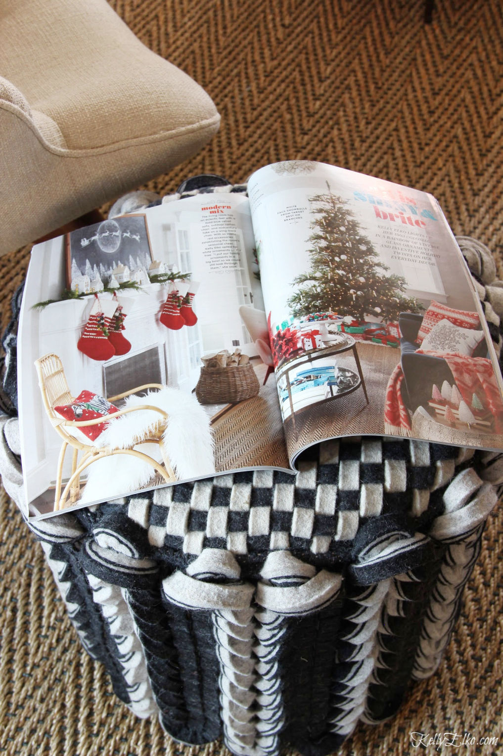 Better Homes & Gardens December Issue featuring Kelly Elko kellyelko.com #christmas #christmasdecor #christmasdecorating #christmashome #christmastour #diychristmas #christmasideas #christmasmantel #christmastree #christmasornaments #vintagechristmas #farmhousechristmas #colorfulchristmas #creativechristmas #kellyelko #bhg #betterhomesandgardens