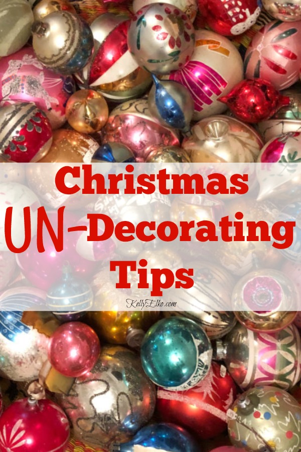 Christmas UnDecorating Tips