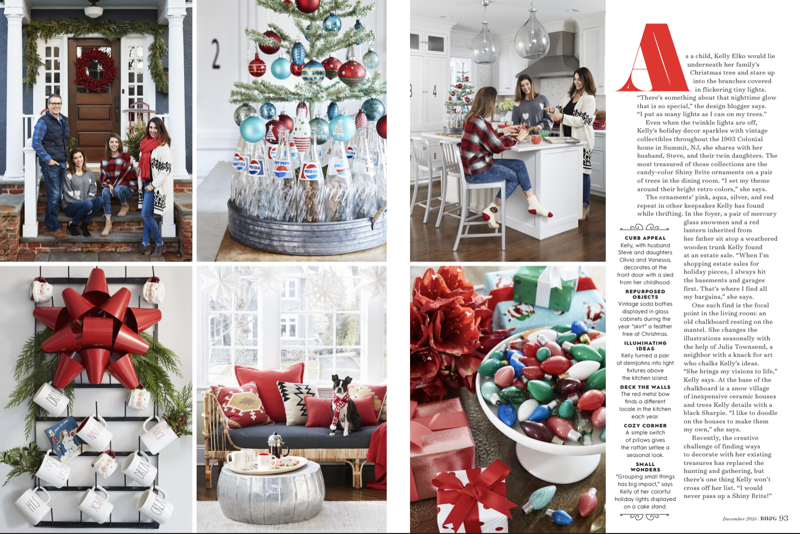 Better Homes & Gardens Christmas feature kellyelko.com #christmasideas #christmasdecor #christmasdecorations #christmashome #christmashometour #christmasporch #christmastree #christmaskitchen #farmhousechristmas #vintagechristmas 