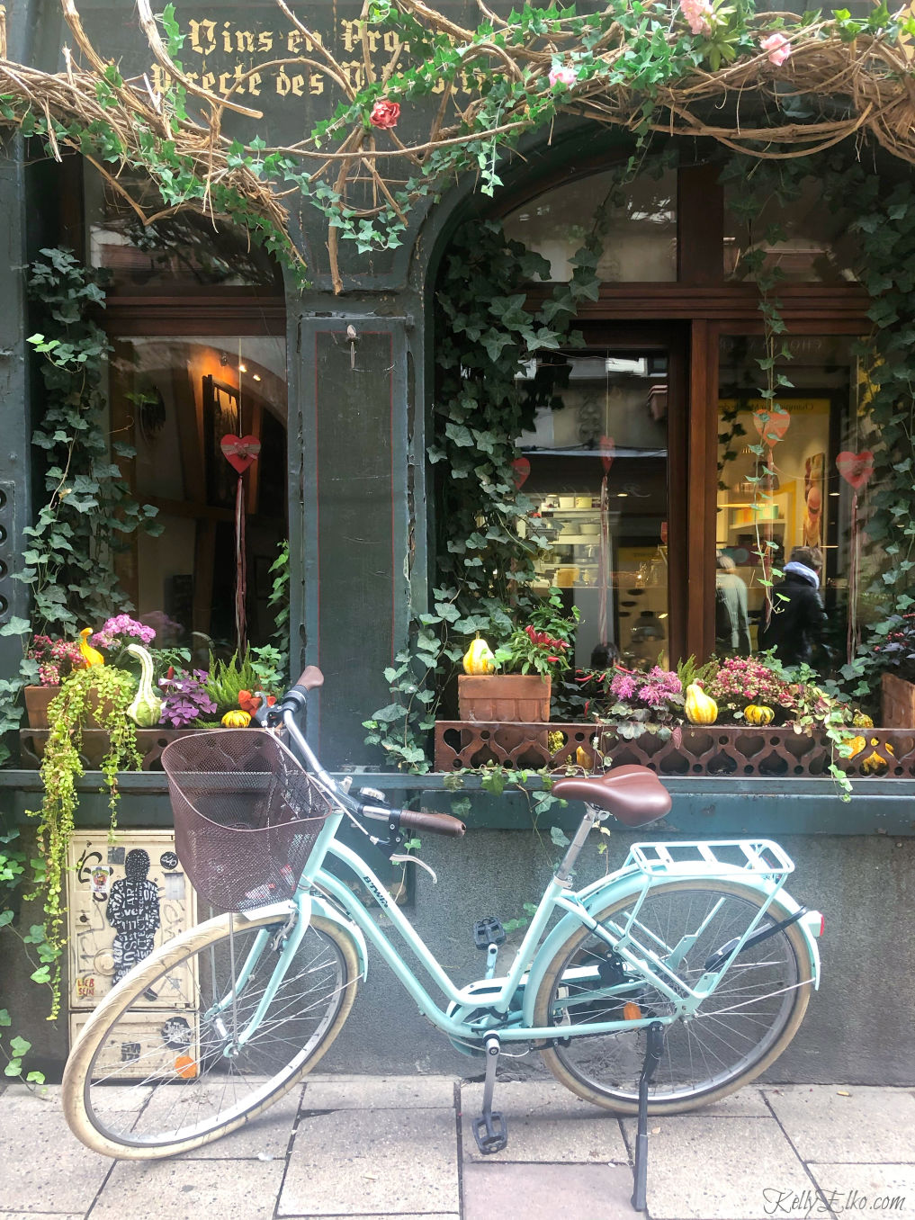 Charming bike in France kellyelko.com #france #travelphotography #frechbike #travel #travelblog #strasbourgfrance #rivercruise 