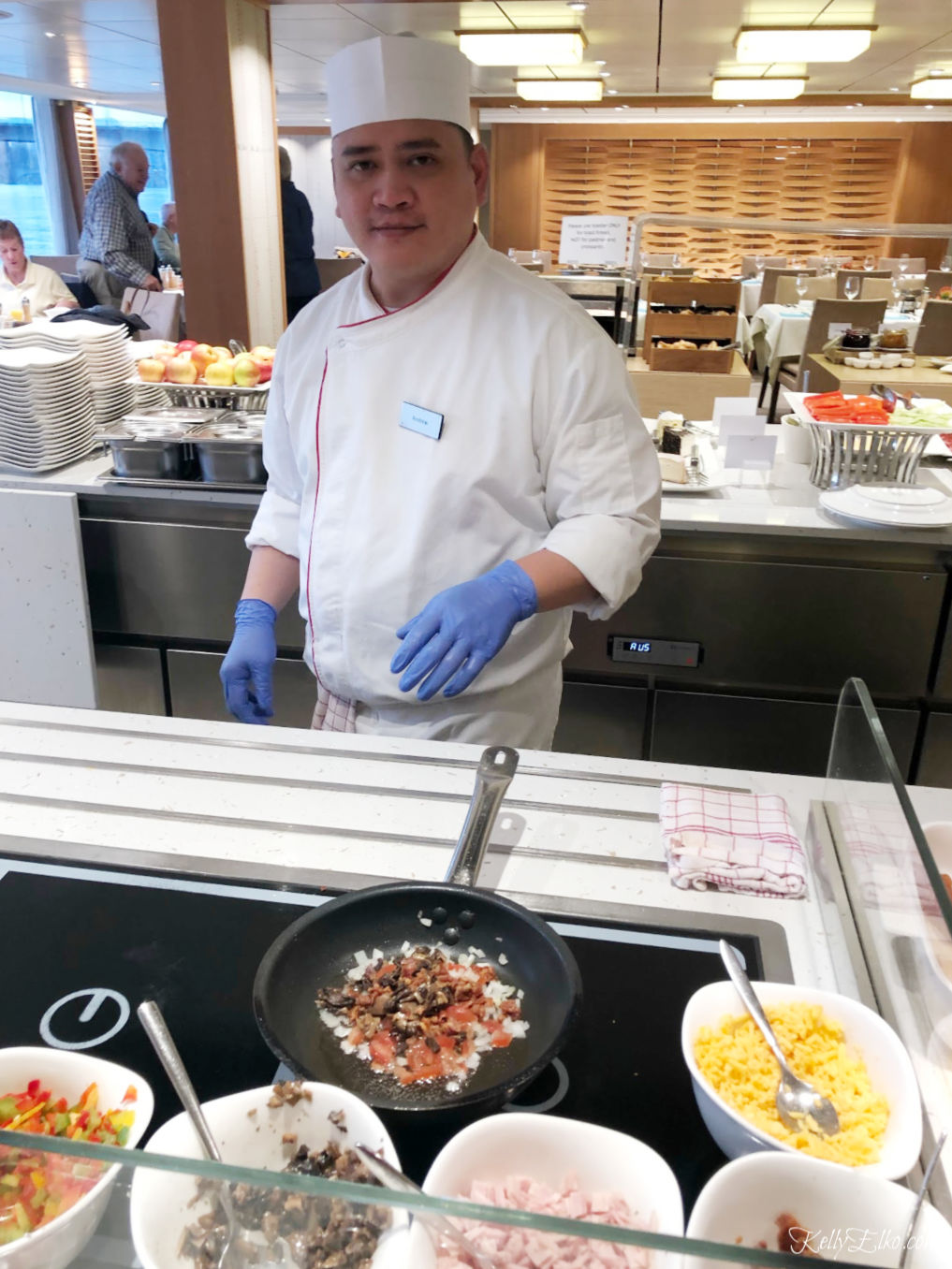 Viking River Cruise - love the omelette station kellyelko.com #rivercruise #vikingrivercruise #travel #travelblogger #travelblog 