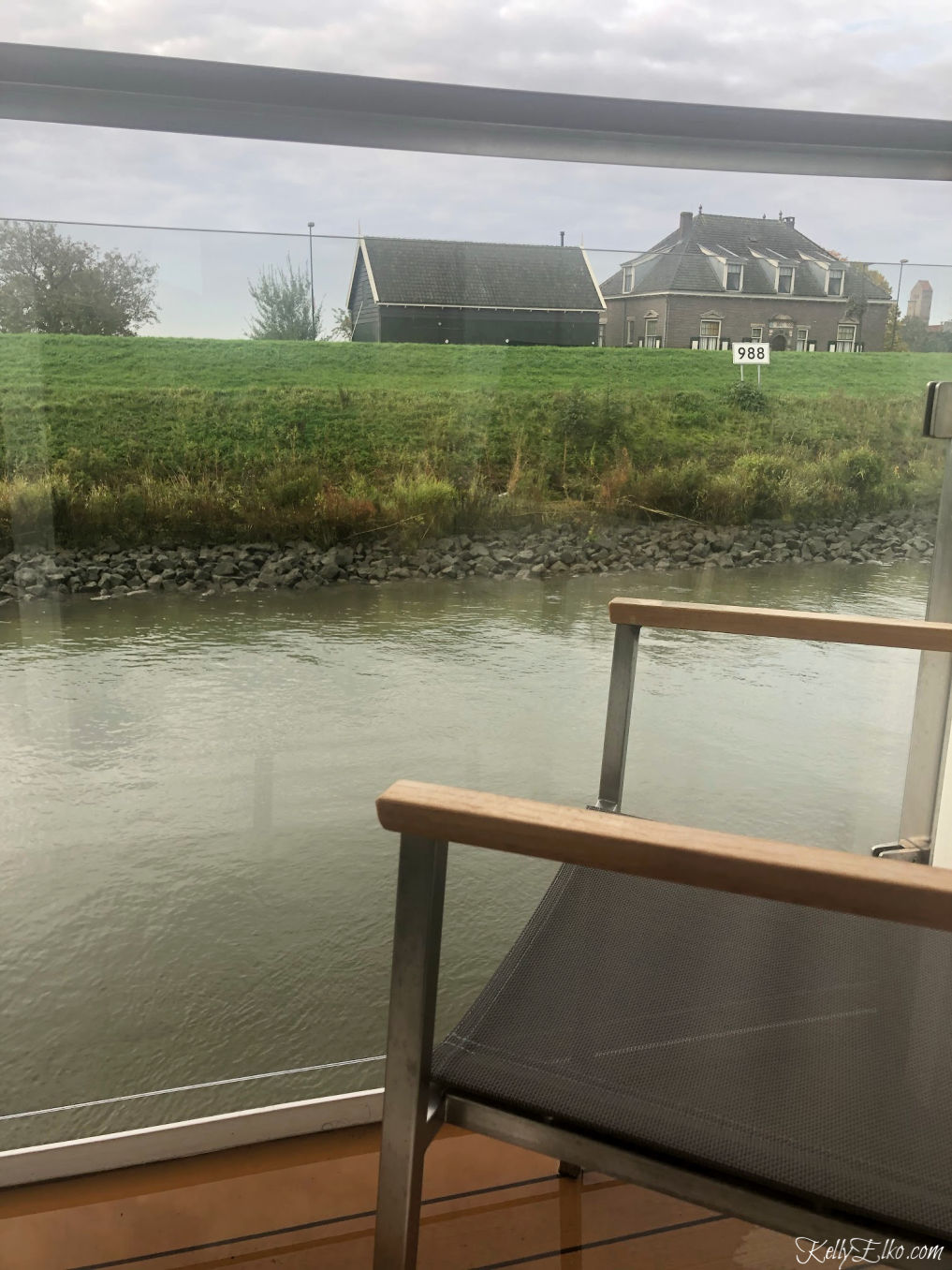 Love our veranda on our Viking River Cruise kellyelko.com #myvikingjourney #vikingrivercruise #vikingcruise #rhineriver #netherlands 