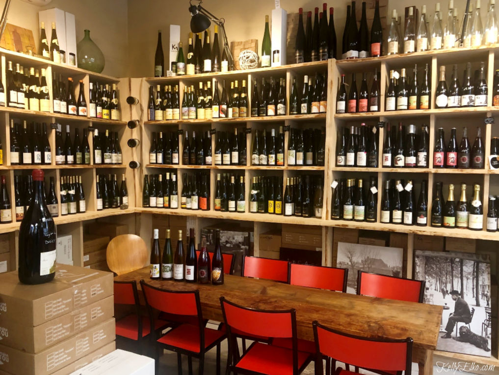 Lovely little wine shop in Strasbourg France kellyelko.com #wine #winestore #strasbourg #strasbourgrfrance #frenchwine #alsacewine #alsace #foodtour #rivercruise 