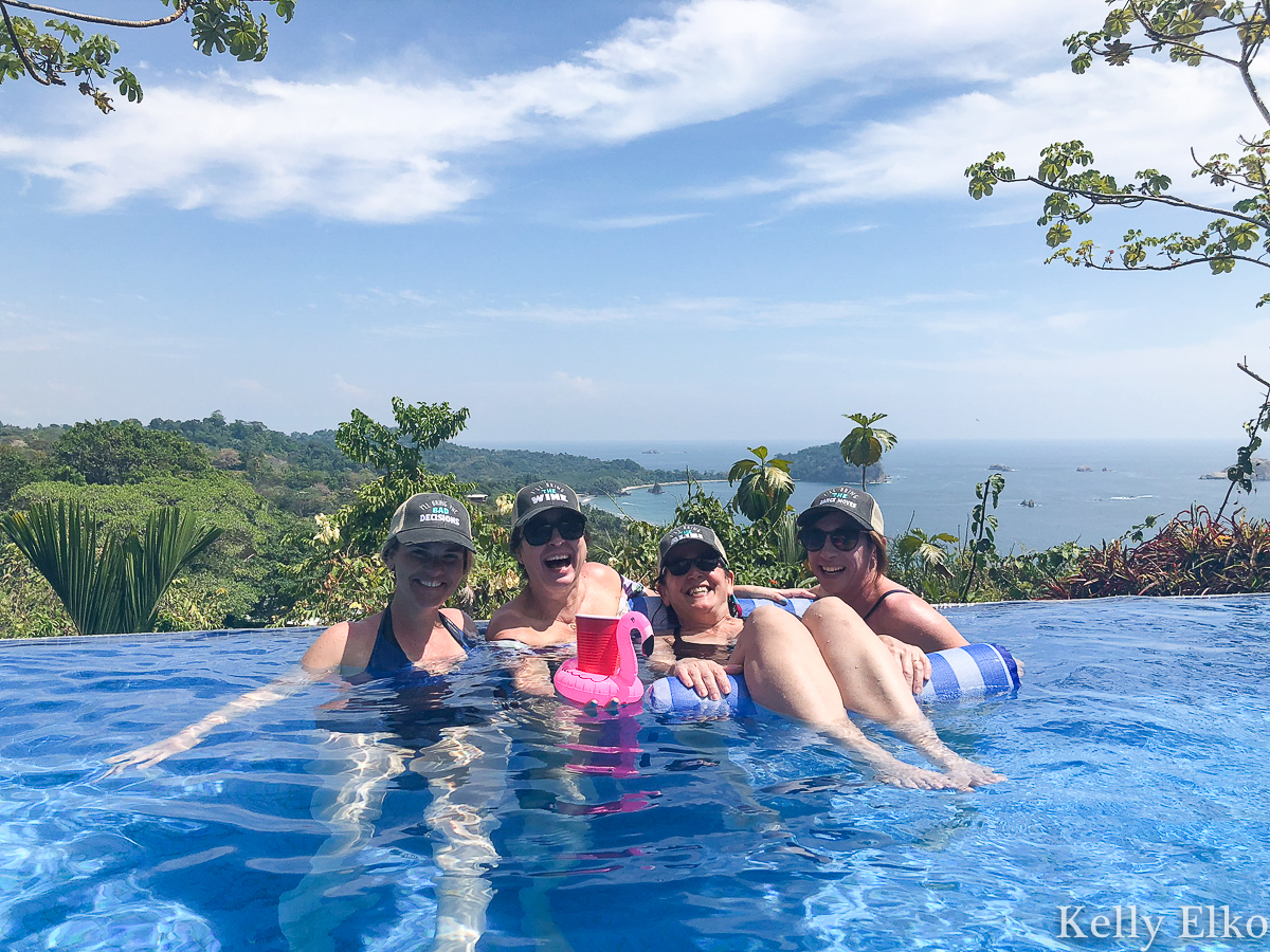 The ultimate girls getaway! Rent a villa in Costa Rica with an infinity edge pool and killer ocean views kellyelko.com #costarica #manualantonio #girlstrip #birthdaytrip #infinitypool #travel #vacation #travelblog #travelblogger 