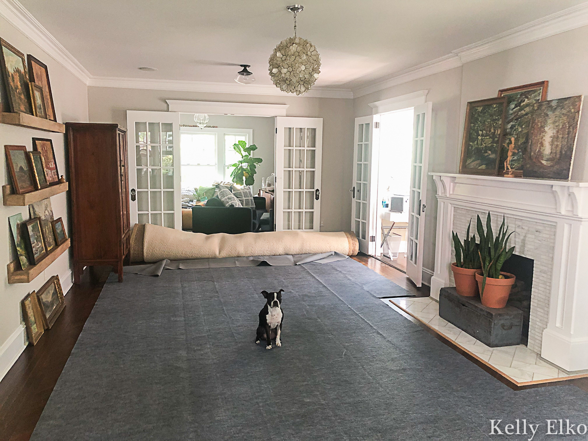 Why every rug needs a rug pad! Protect your floors and extend the life of your rugs kellyelko.com #rugs #rugpad #tipsandtricks #decoratingtips #homedecor #hardwood #hardwoodfloors