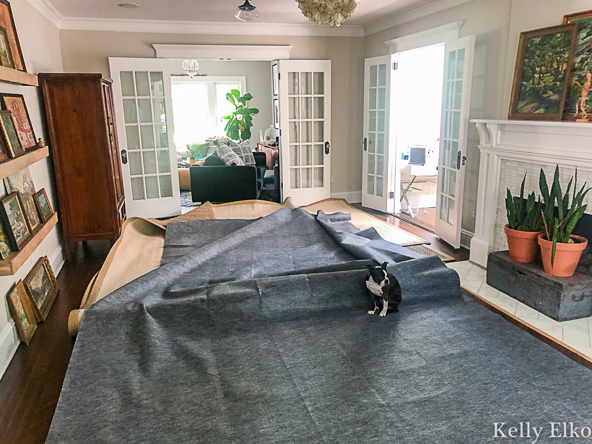 Why every rug needs a rug pad! Protect your floors and extend the life of your rugs kellyelko.com #rugs #rugpad #tipsandtricks #decoratingtips #homedecor #hardwood #hardwoodfloors