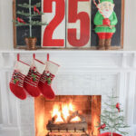 Home Sweet Home Christmas Home Tour kellyelko.com #christmas #christmashometour #christmastour #vintagechristmas #retrochristmas #colorfulchristmas #christmasmantel #farmhousechristmas