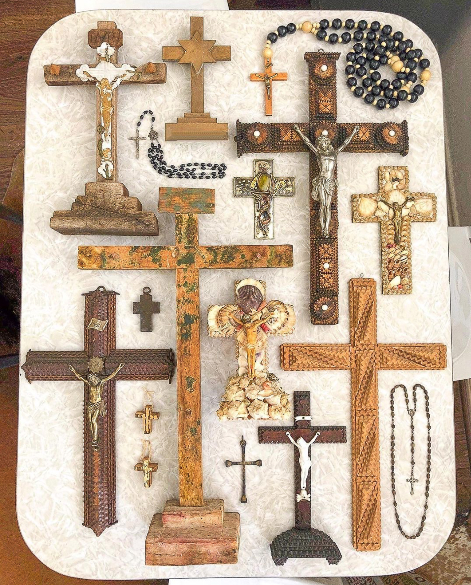 Vintage religious crosses collection kellyelko.com