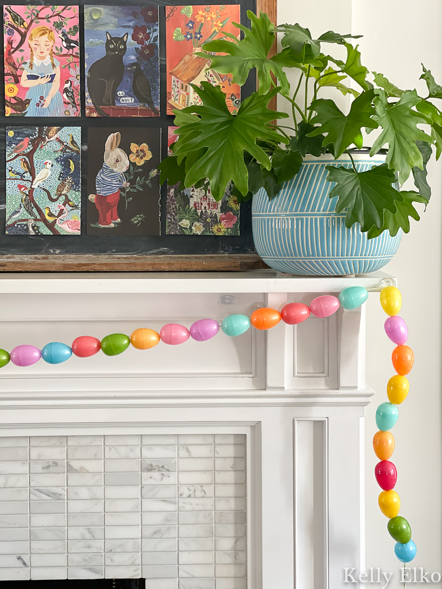 Make this DIY egg garland for spring kellyelko.com