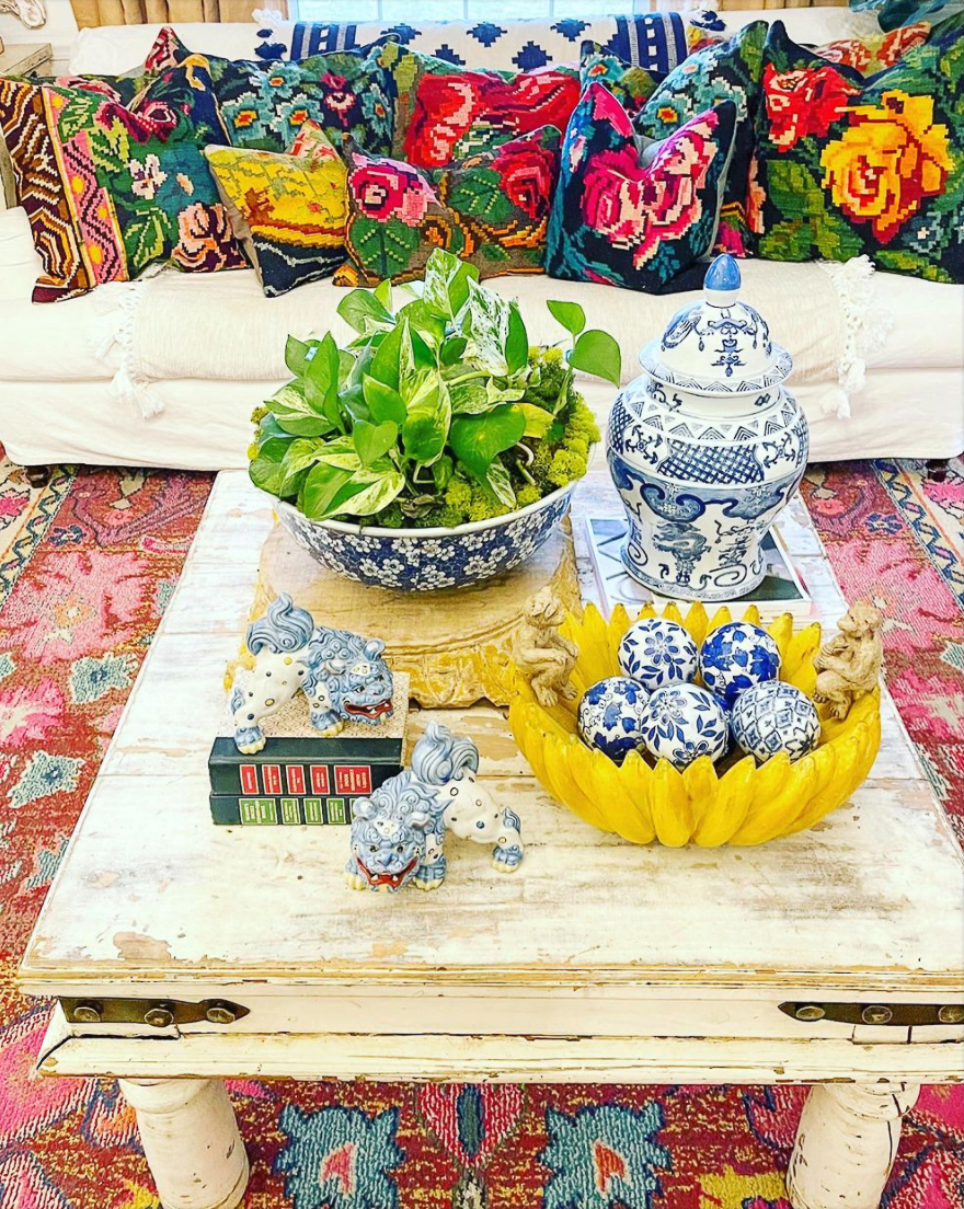 Vintage Turkish rugs turned pillows
