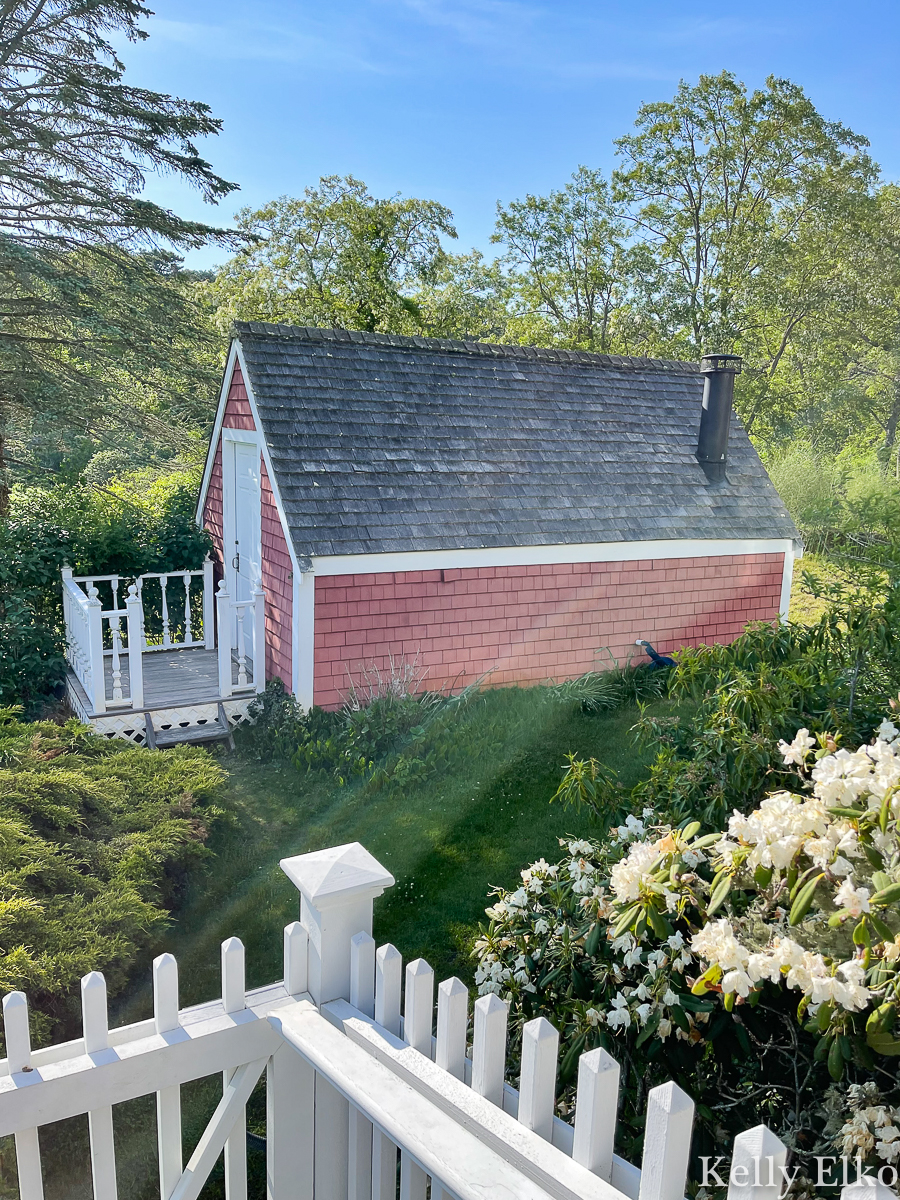 Old ice house on this historic property in Cape Cod kellyelko.com