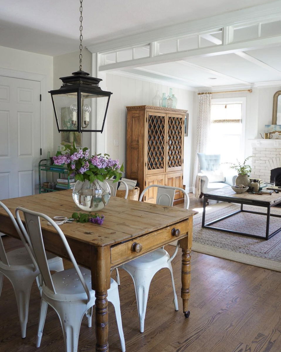 Eclectic Home Tour - Adored House kellyelko.com Tour this stunning farmhouse filled with vintage finds