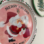 Vintage Christmas Tray Gallery Wall kellyelko.com