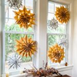 DIY Paper Bag Snowflakes kellyelko.com