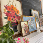 Vintage floral art display tips kellyelko.com