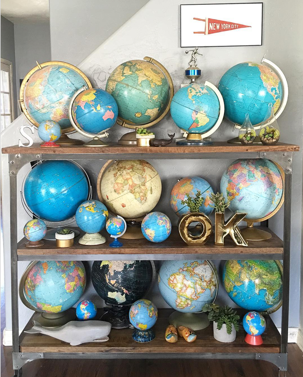 All Around the World – Vintage Globes!
