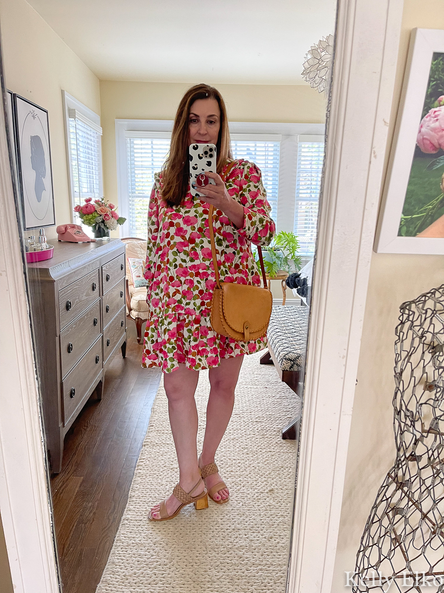 5 Dresses Under $40 - love this cute floral mini dress kellyelko.com