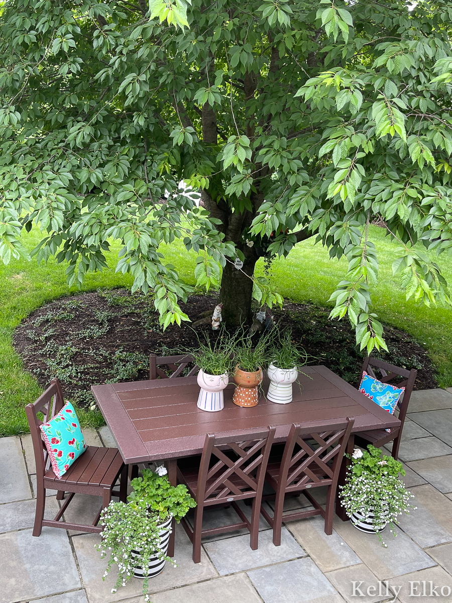POLYWOOD Dining Set Review - love the beautiful outdoor table and chairs kellyelko.com