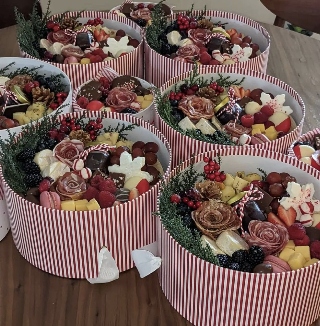 Creative charcuterie boxes for Christmas