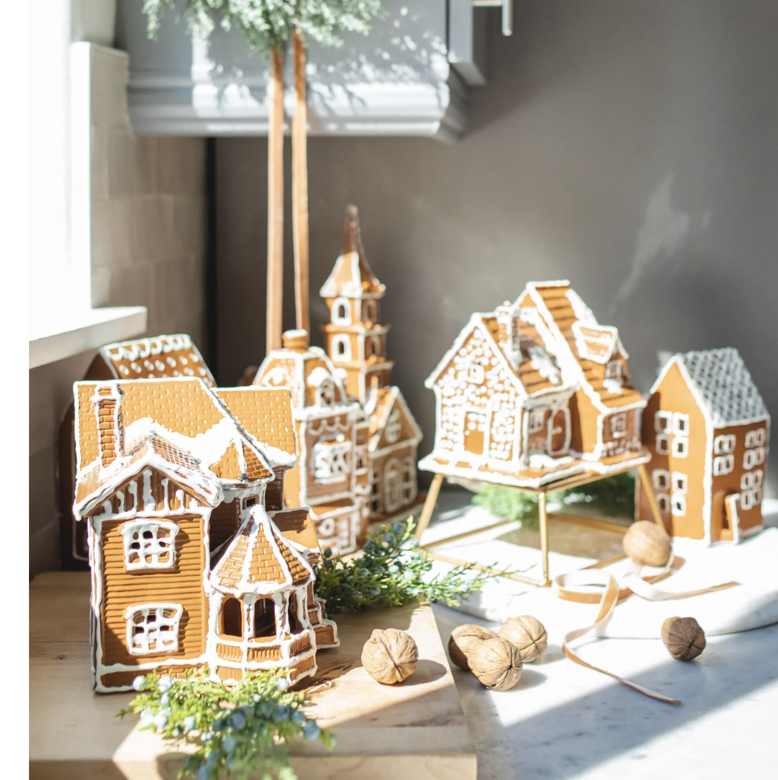 DIY gingerbread village