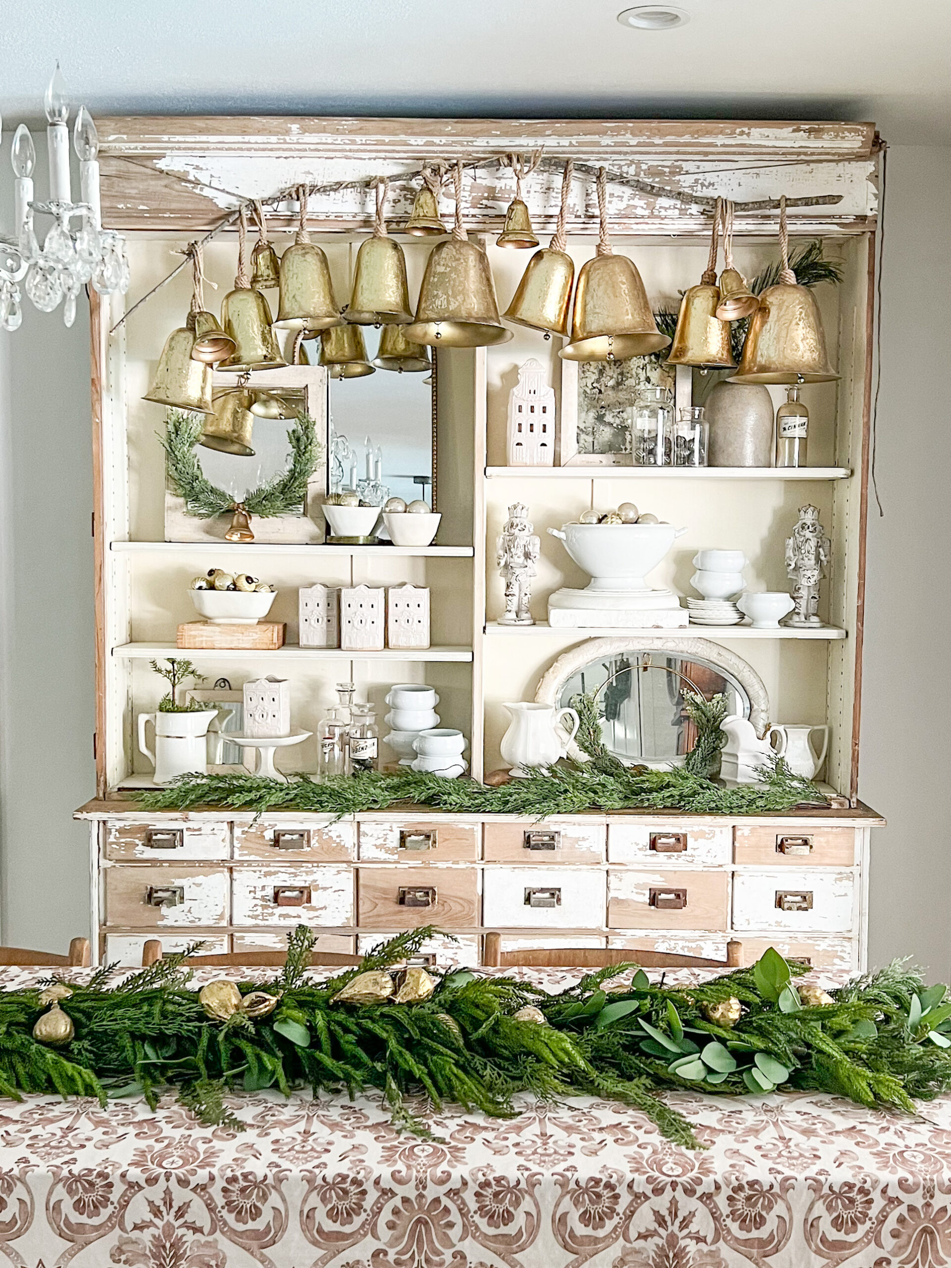 Rustic Glam Christmas Brass Bells