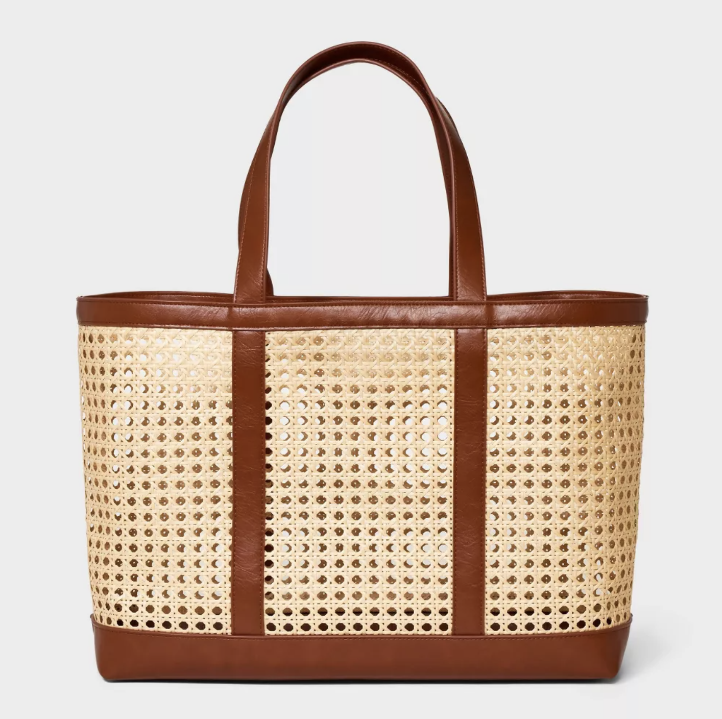 Target cane tote bag