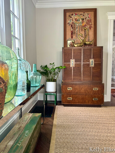 Beautiful mid century vintage campaign cabinet / kellyelko.com