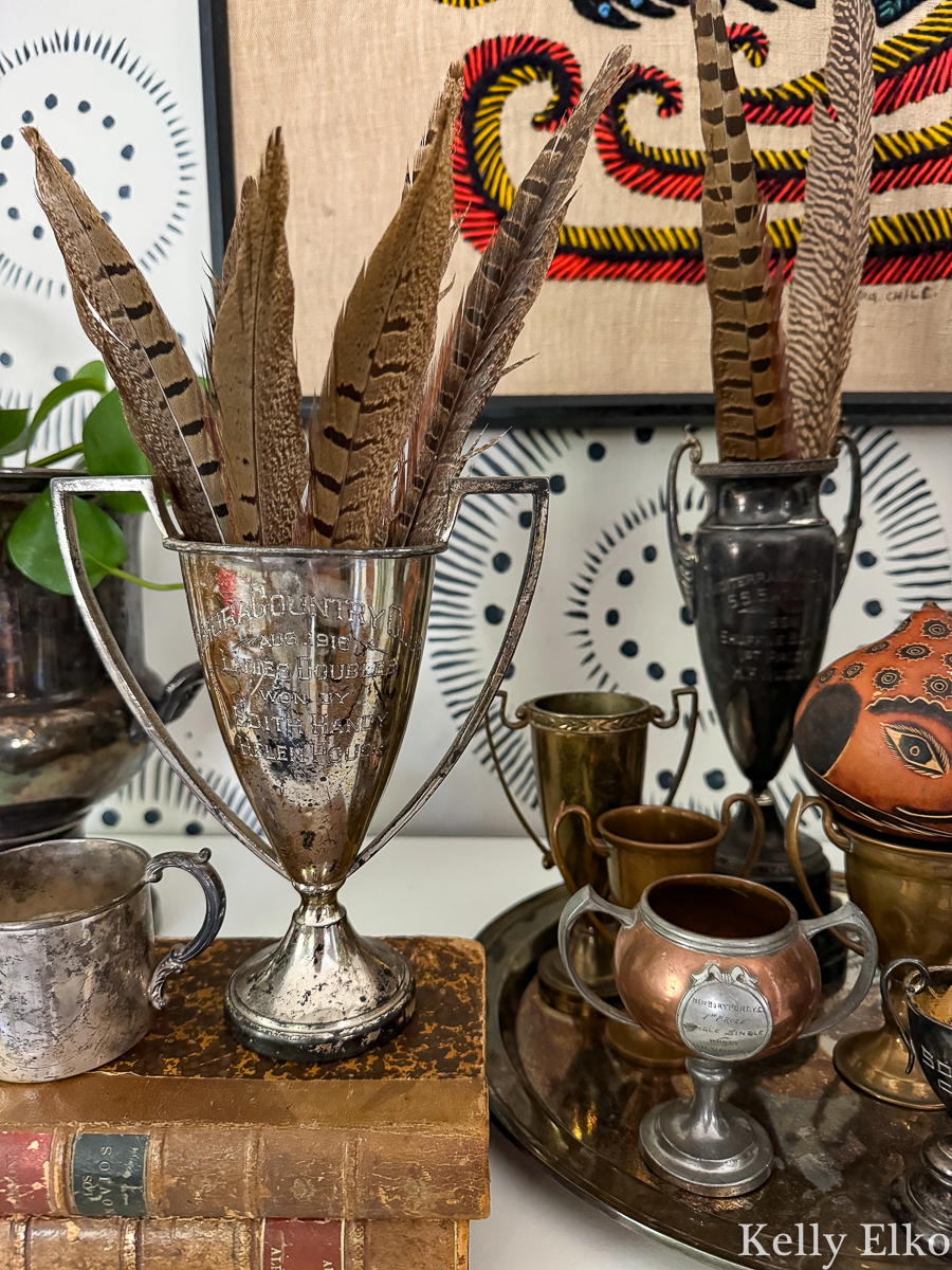Loving cups filled with feathers / kellyelko.com