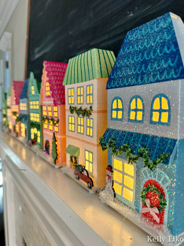 Paper Christmas Houses that light up