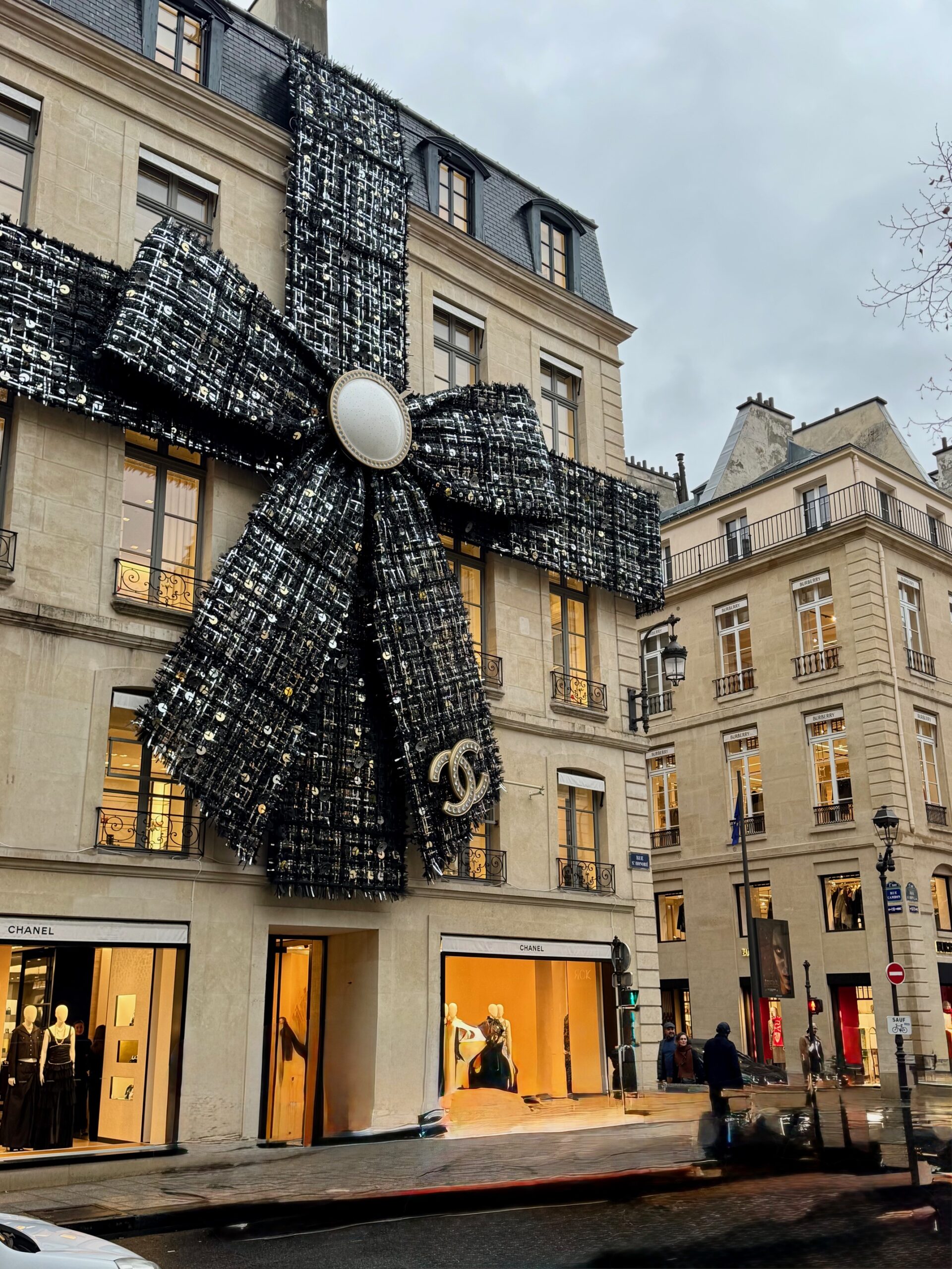 Chanel Store Paris Christmas Bow