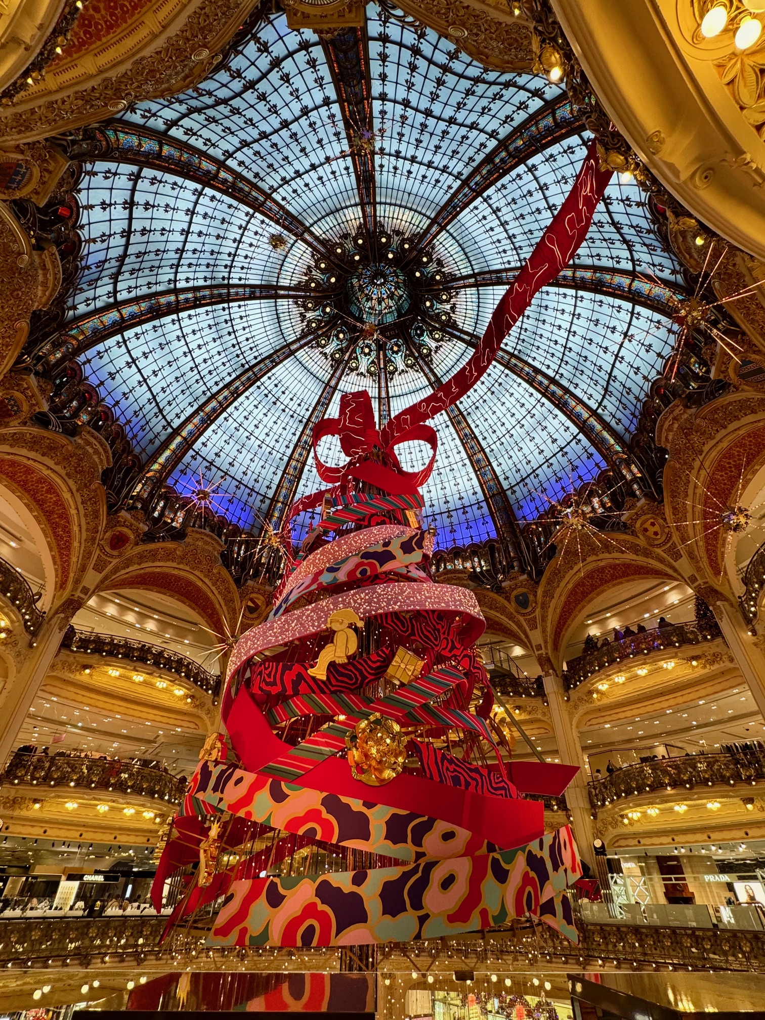 Galleries Lafayette Christmas Tree in Paris