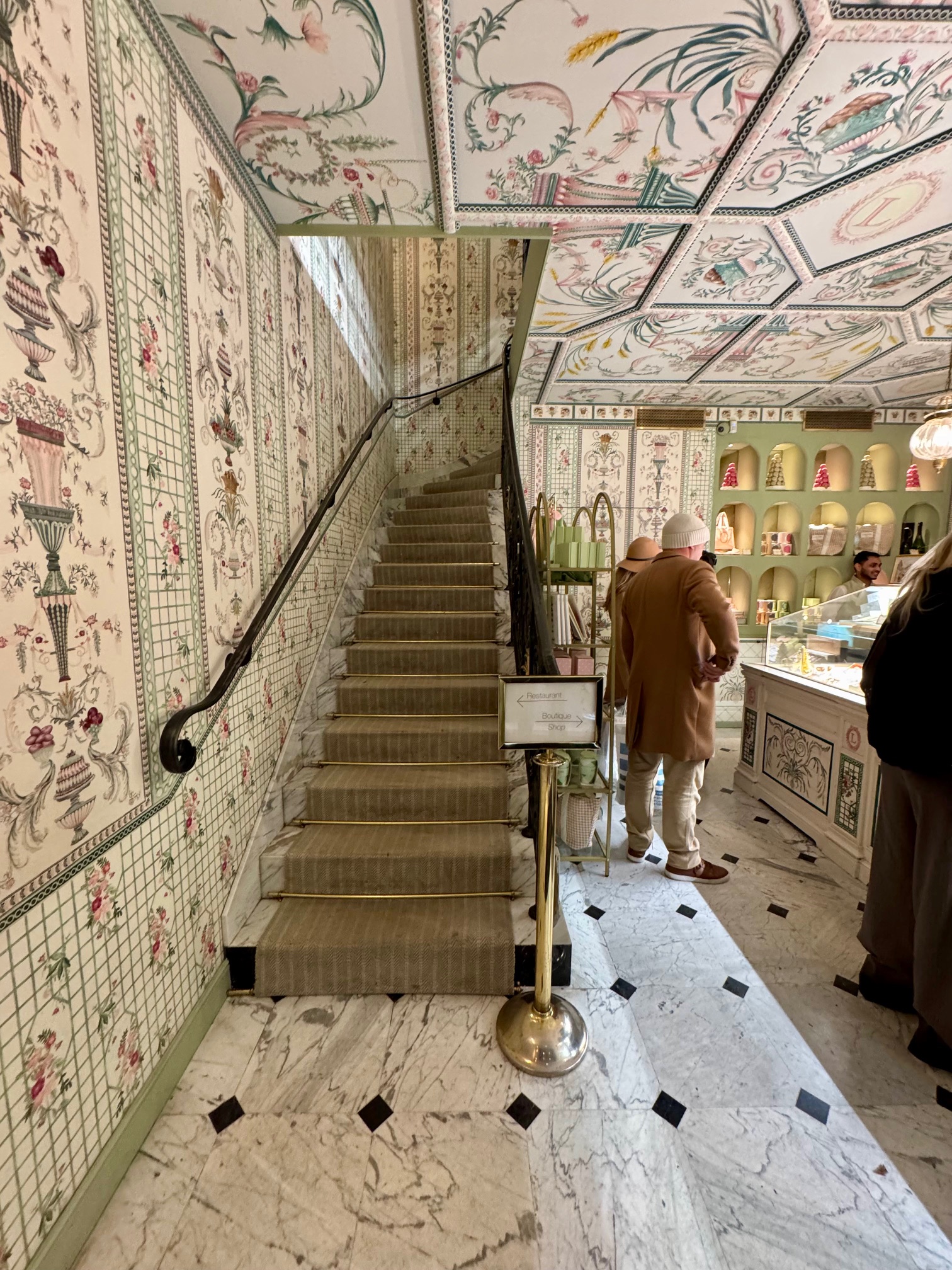 Laduree Paris Painted Murals Interior