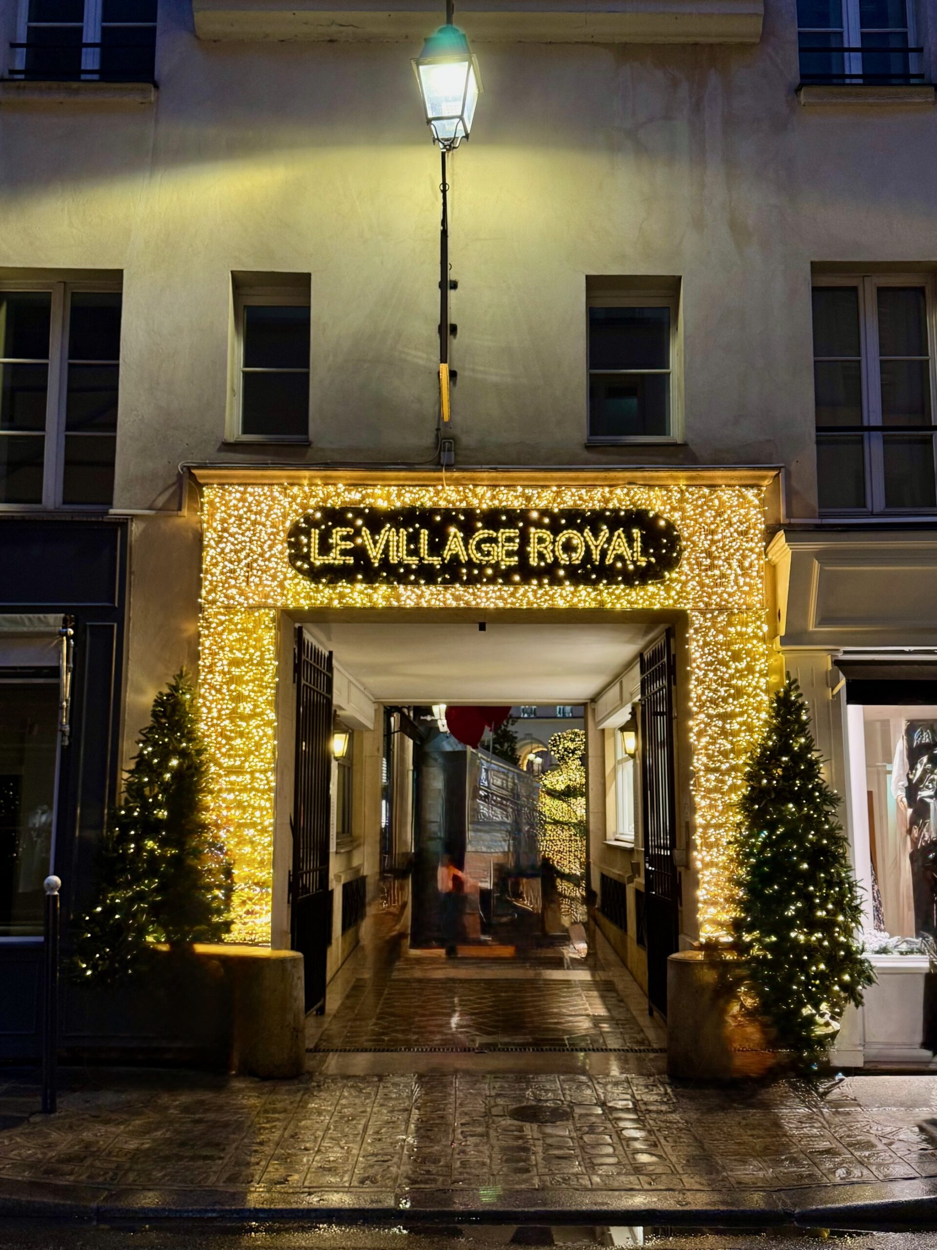 Le Village Royal Paris Christmas Lights