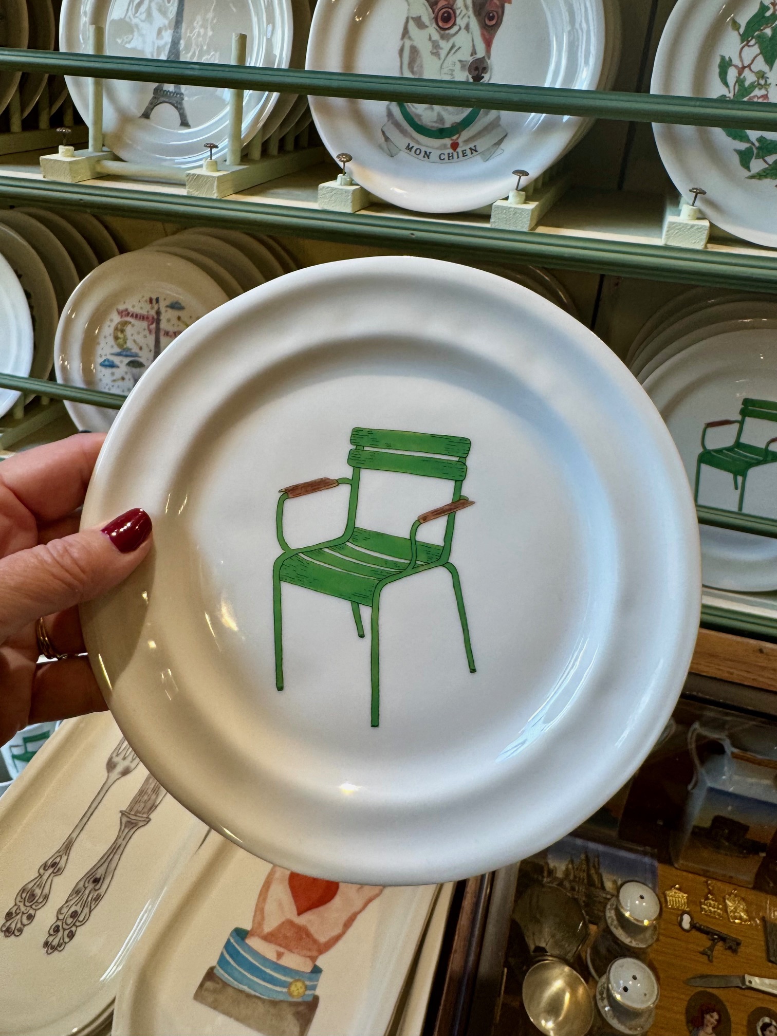 Marin de Montagut Paris Plate Green Chair