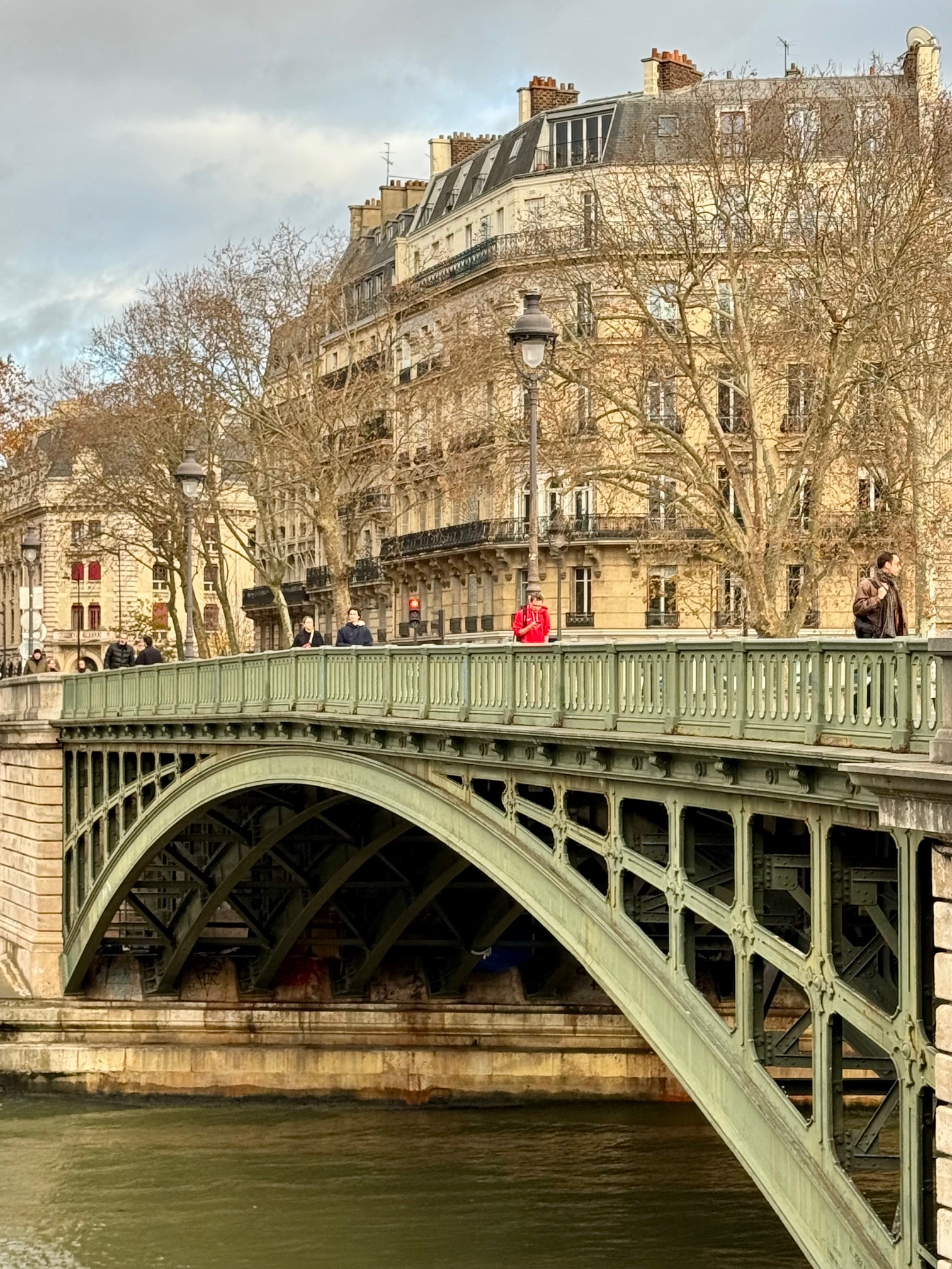 Green Bridge in Paris Seine